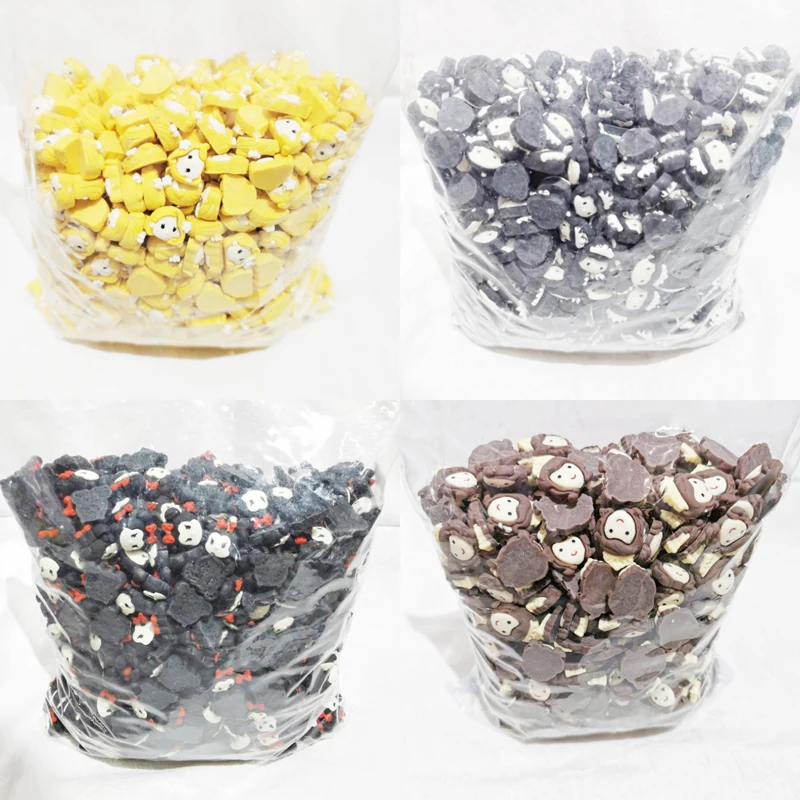 

500 шт., корейские акриловые бусины для волос, 15 мм