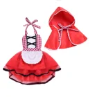 2021 в европейском и американском стиле; Накидка для девочек горничной маленький, с рисунком Красная Шапочка для костюмированной вечеринки карнавальный костюм представление на Хэллоуин костюм