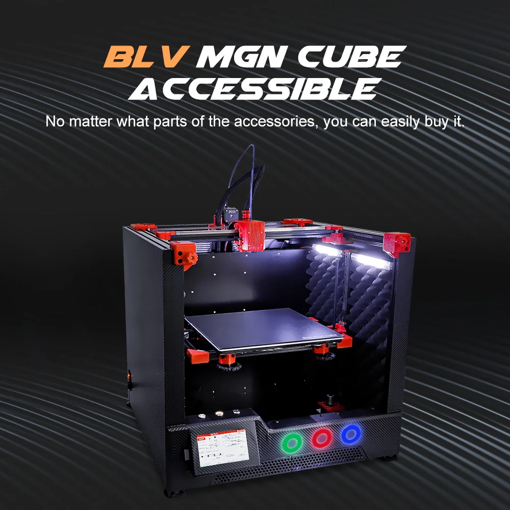 BLV MGN Cube 3d printer full kit no including printed parts 365mm Z axis height blv 3d printer kit