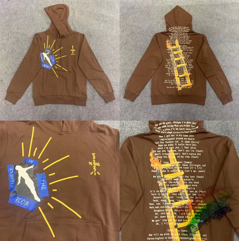 

Travis Scott Highest In The Room cactus jack Astroworld Hoodie Women Men High Quality Fashion Mens Pullover