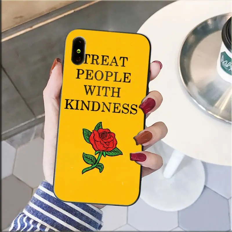 

Harry Styles Treat people with kindness Soft Silicone Phone Case for iphone 12 11 11Pro X XS MAX XR 8 7 6 6S Plus 5 5S SE