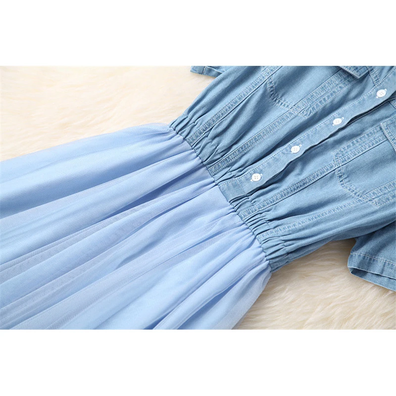 Женские летние платья модельные дизайнерские сетчатые Повседневные до середины