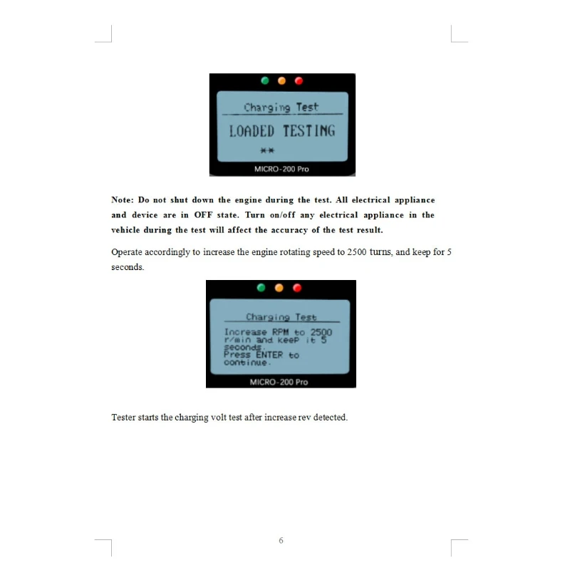 

MICRO-200PRO Automobile Battery Tester Capacity Digital Car Load Discharge Part