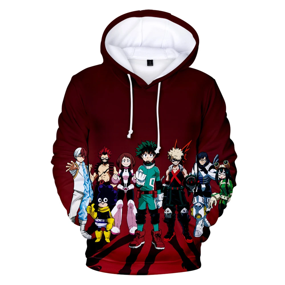 

New My Hero Academia Hoodie Sweatshirts 3D Kids Hoodies Oversized 3D One for All Style Autumn Winter in Men/women Casual Hooded