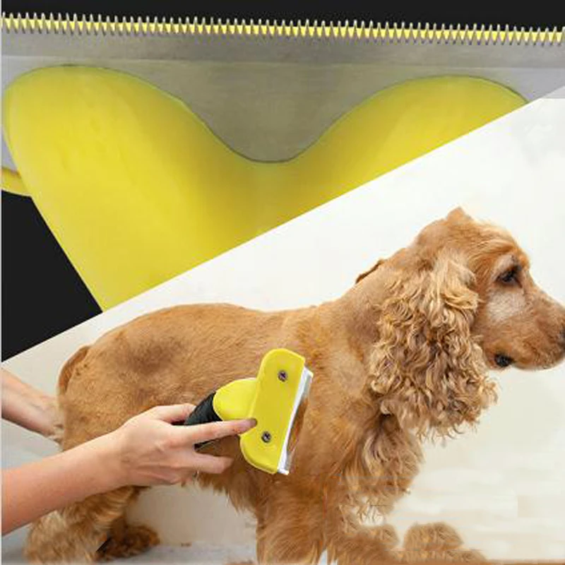 Расческа для вычесывания домашних питомцев инструмент груминга удаления шерсти