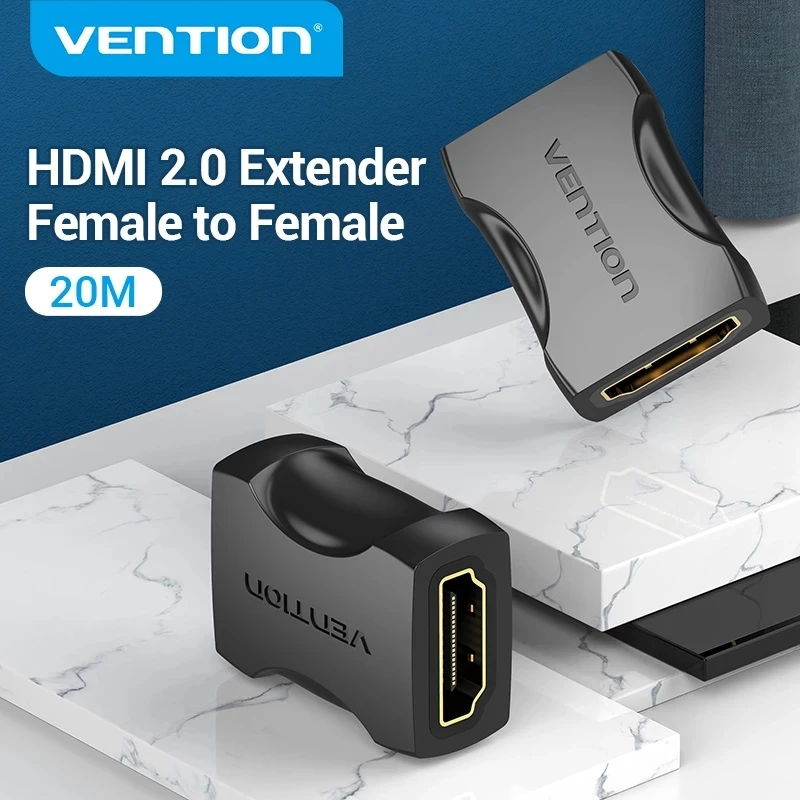 Удлинитель HDMI Vention переходник мама-гнездо для кабеля PS4/3 Монитора Nintendo Switch 2 0