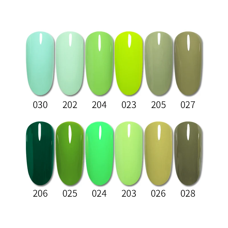 Гель-лак для ногтей MorCat зеленая серия весенний дизайн УФ-Гель-лак удаляемый