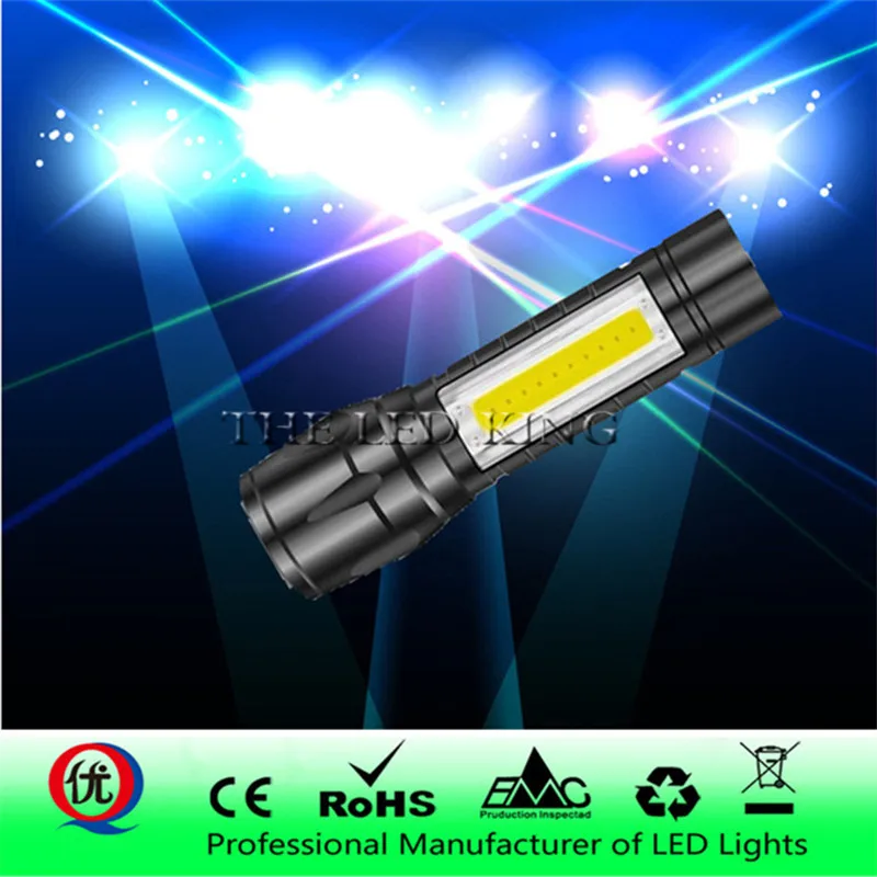 Водонепроницаемый перезаряжаемый USB-фонарик 14500 лм фонарик светодиодный с cob