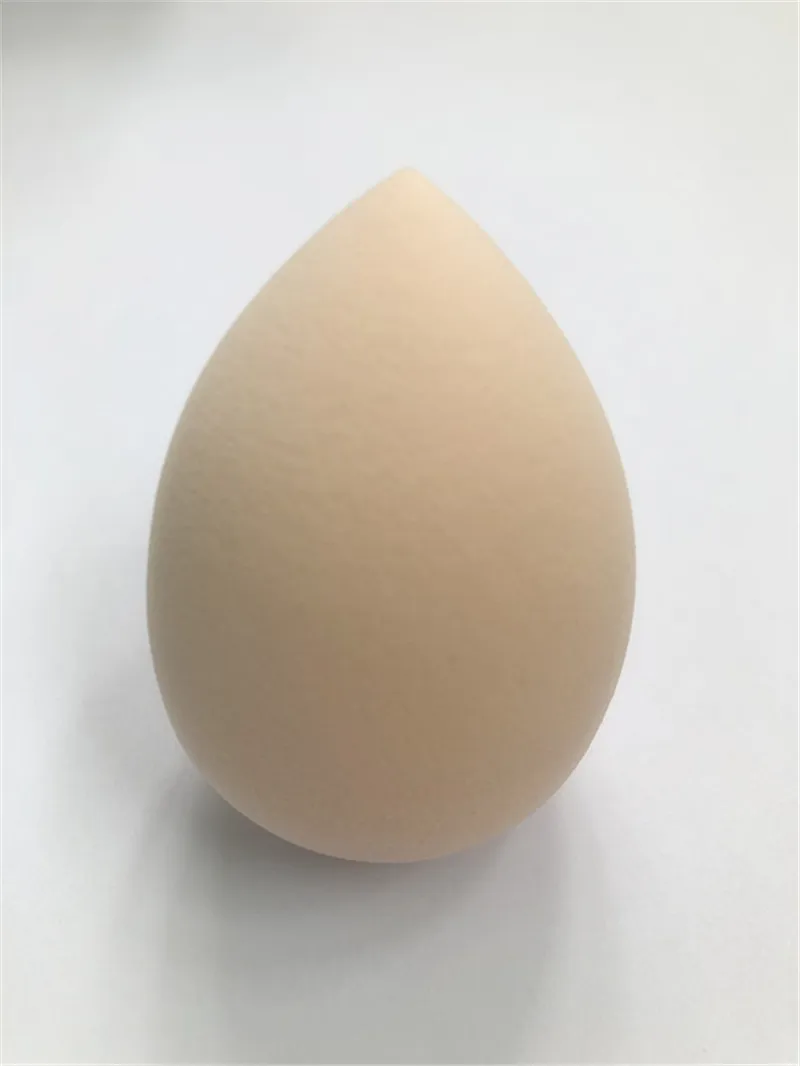 Nude 1 шт., профессиональный спонж для макияжа, не латексный, 60*40 мм, основа, мягкая форма капли воды, косметическая пуховка, гладкая пудра, пуховка - Цвет: Nude