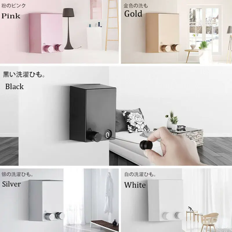 Indoor Outdoor Retractable Laundry Clothesline Wall Hanging Stretch Washing Clothes Line New Shrinking Balcony Invisible | Дом и сад