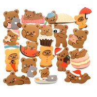 60 sheets creative cute mini bear paper sticker christmas diary scrapbooking label sticker kawaii korean stationery stickers
