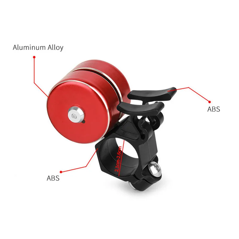 

Bike Ring Safety Alloy Handlebar Bell RR7045 Loud Alarm 120dB Road Click Outdoor Bicycle With MTB Double Horn Aluminum Bikes Bel