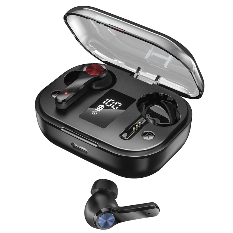 

LED Digital Display Bluetooth Earphone Power Bank TWS Wireless Sport Stereo Earbuds Headset