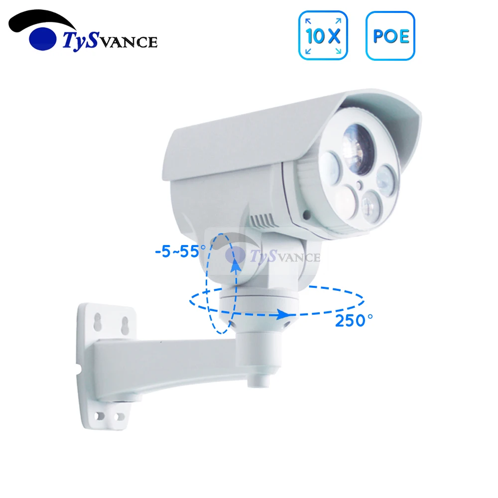 2.0MP HD 1080P 2MP мини PTZ Bullet IP камера 10X 4X оптический зум POE CCTV видеонаблюдения ИК P2P ONVIF Открытый водонепроницаемый