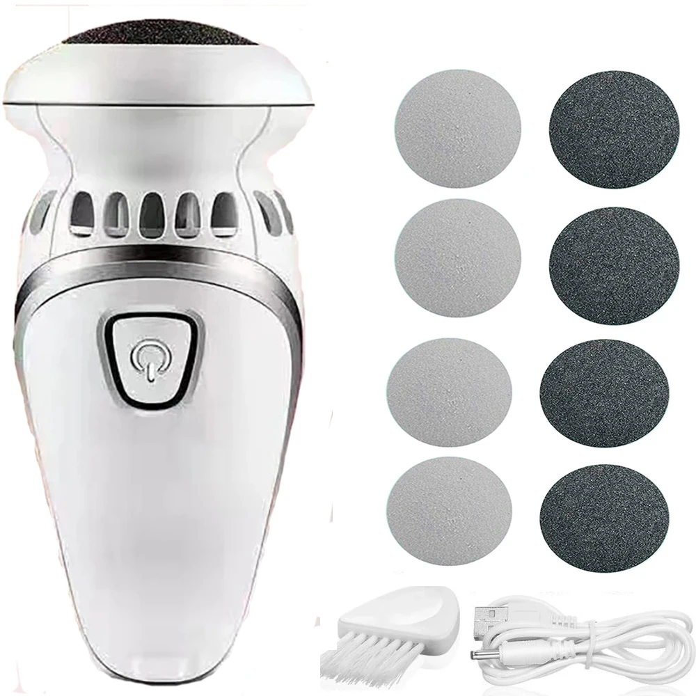 

Rechargeable Electric Foot Grinder File Vacuum Dead Skin Callus Remover Foot Pedicure Tools Feet Care for Hard Cracked Cleaning