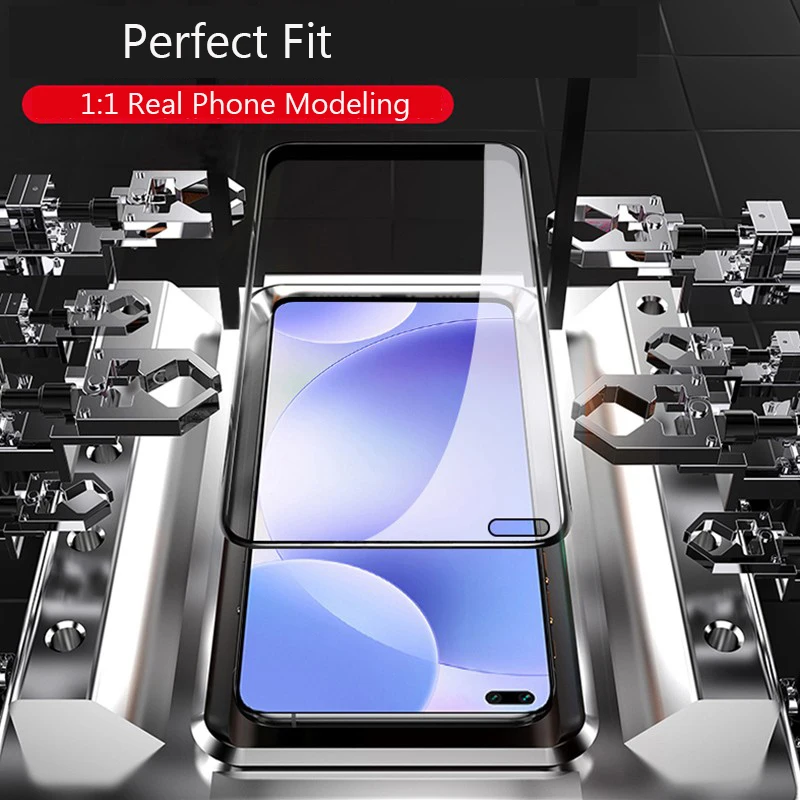 Lainergie 2 шт. для Xiaomi Redmi K30 закаленное стекло Полный клей 9H ударопрочный экран