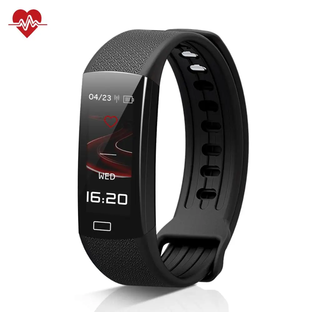 Водонепроницаемый смарт браслет B6 с пульсометром для мужчин и женщин