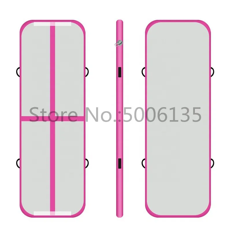 pink Новинка! надувная дорожка 3 м 4 м 5 м, надувная дорожка для Олимпиады, спортзала, йоги, надувная воздушная дорожка для тренажерного зала для домашнего использования в продаже - Цвет: pink