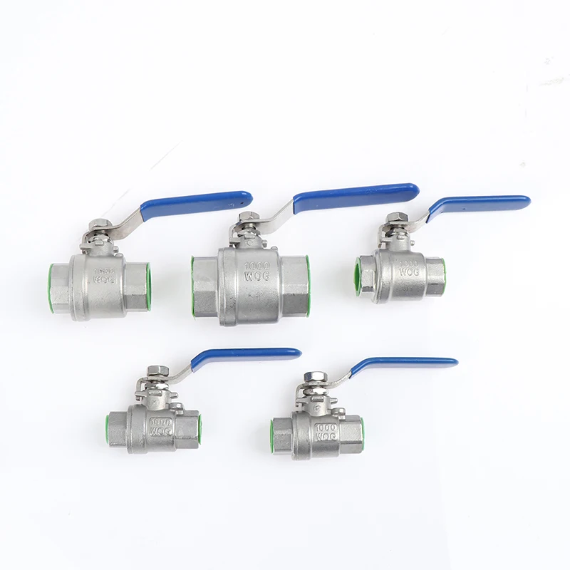 

Female Straight Two-pieces Full Ports 304 Stainless Steel Ball Valve 1PC