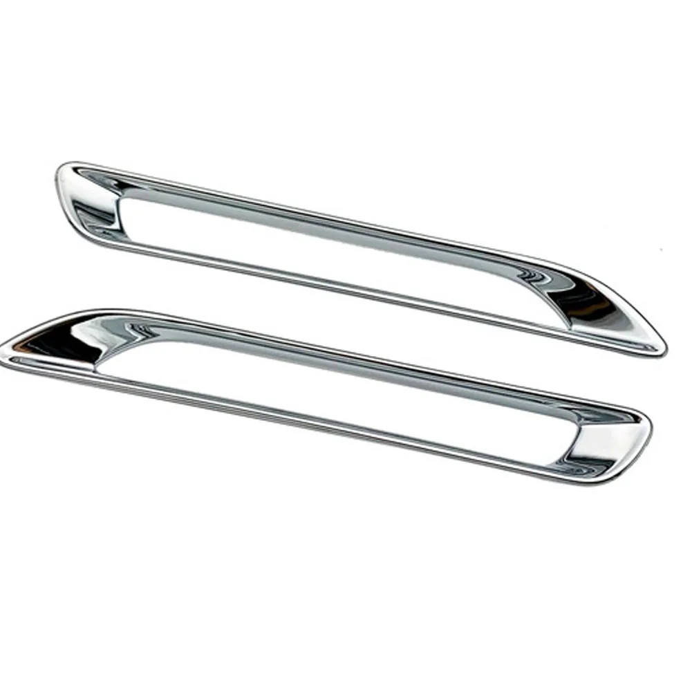 2PCS Rear Fog Light Vehicle ABS Chrome Car Accessories Lamp Cover Replacement External Trim Protection Decorative Frame |
