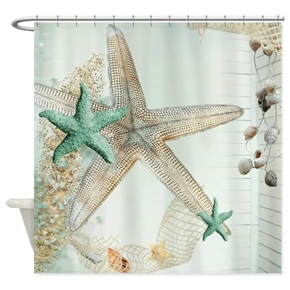 Unique Custom Summer Sea Treasures Shower Curtain