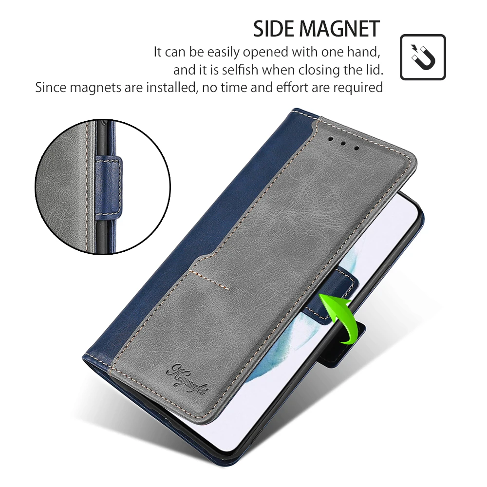 Чехол-книжка для Samsung S5 S6 S7 Edge S8 S9 Plus S10 LITE S20 S21 FE Note 8 9 10 20 Pro кожа | Мобильные телефоны