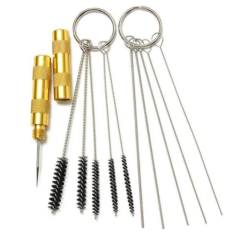 3pcs/ Set Airbrush Spray Cleaning Repair Tools Kit Stainless Steel Needle Brush Set TN88
