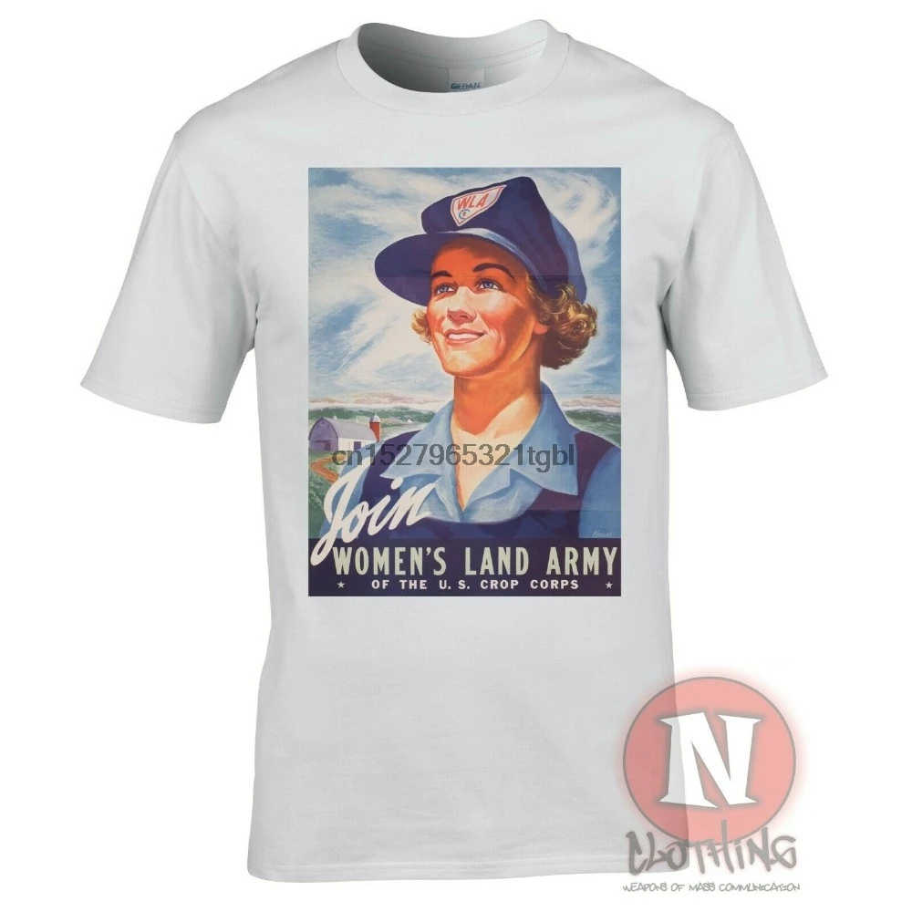Femmes Land армии США Ww2 футболка дом Avant 2nd Guerre Mondiale Футболка с принтом на тему Второй