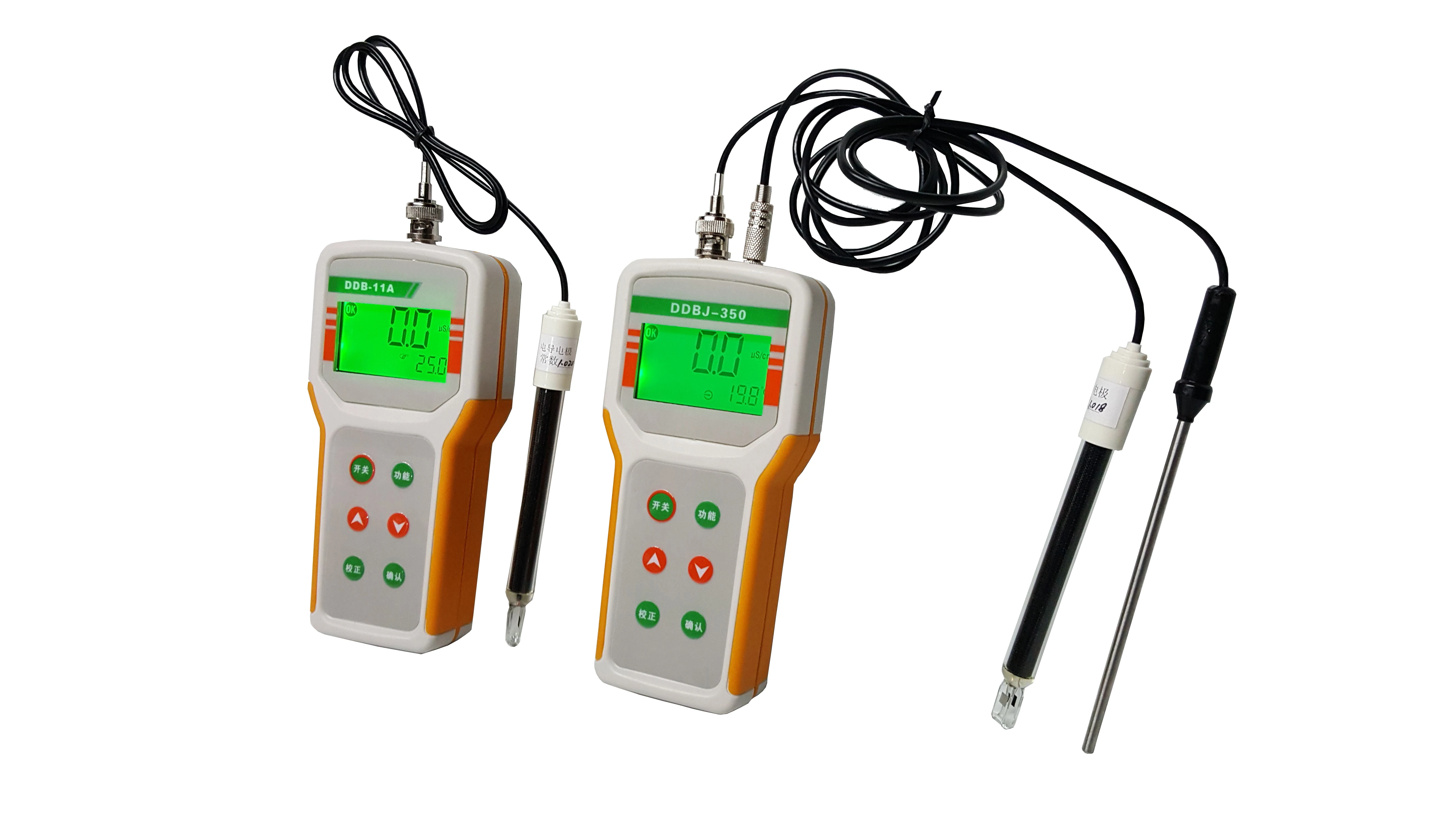 

Qiwei DDBJ-350 portable handheld conductivity meter with temperature electrode / laboratory digital conductivity meter