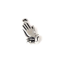 100pcs alloy pray hand charms pendants for jewelry making bracelet necklace diy accessories a 683