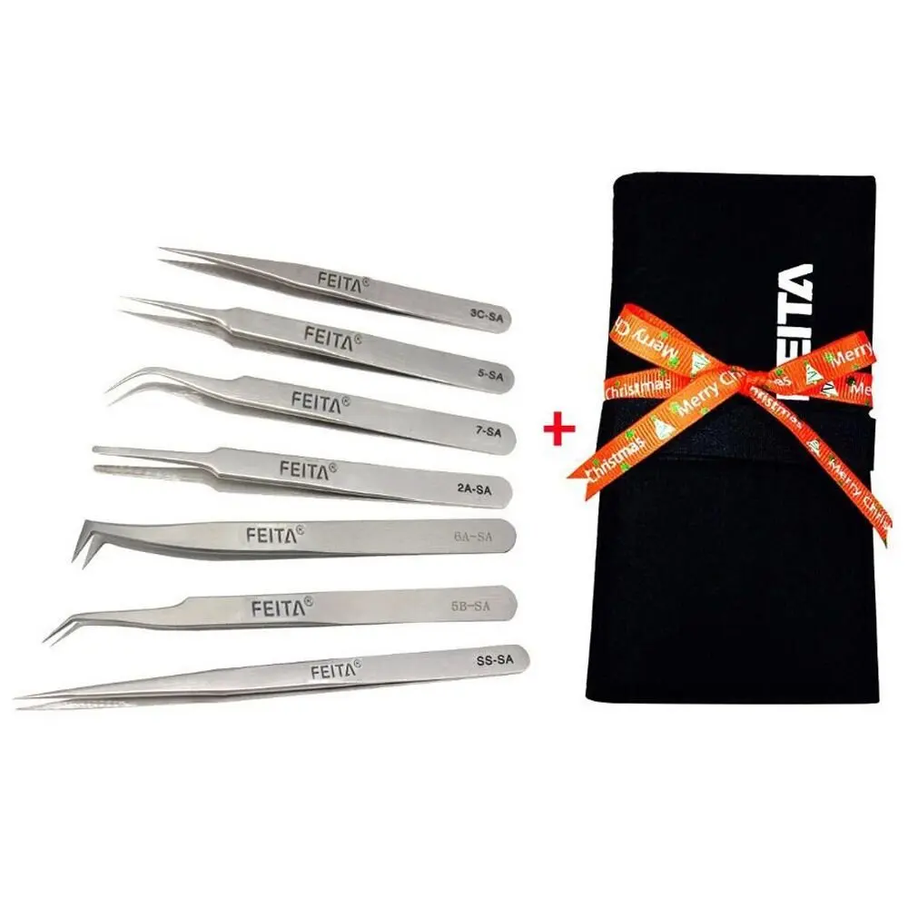 Набор высокоточных пинцетов из нержавеющей стали FEITA антистатический ручной