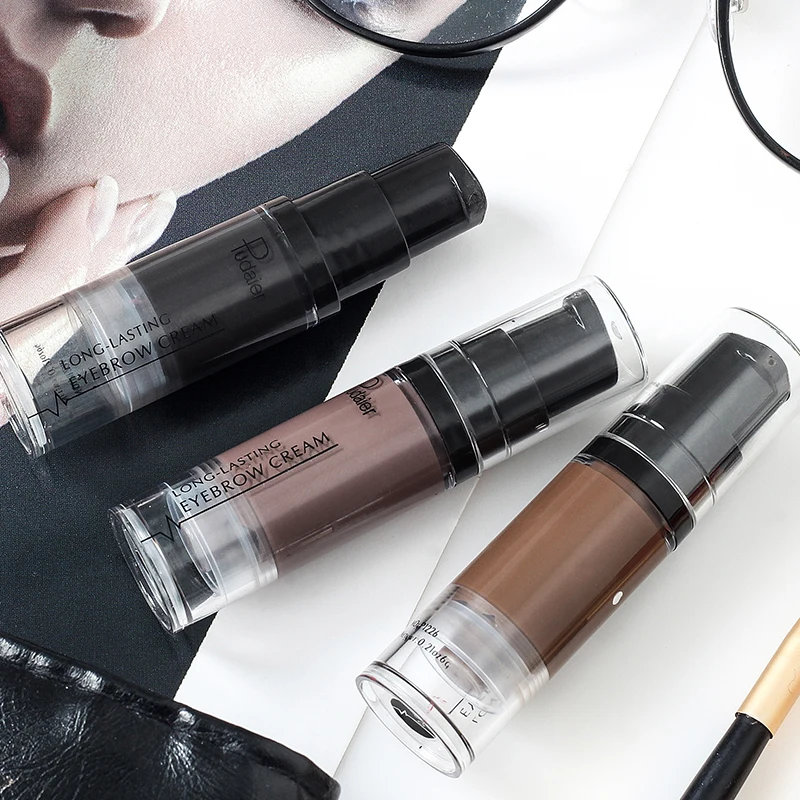 Новый натуральный тинт для бровей черный коричневый гель окрашивания