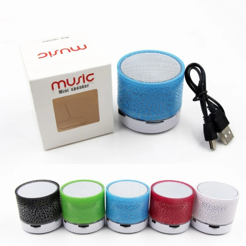 Портативный мини-динамик Bluetooth автомобильная аудиосистема со светодиодной