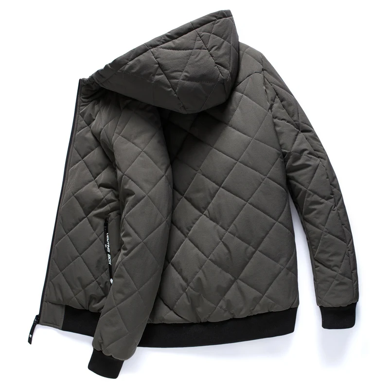 ANSZKTN New Winter Jackets Parka Men Autumn Winter Warm Outwear Slim Mens Coats Casual Quilted Jackets