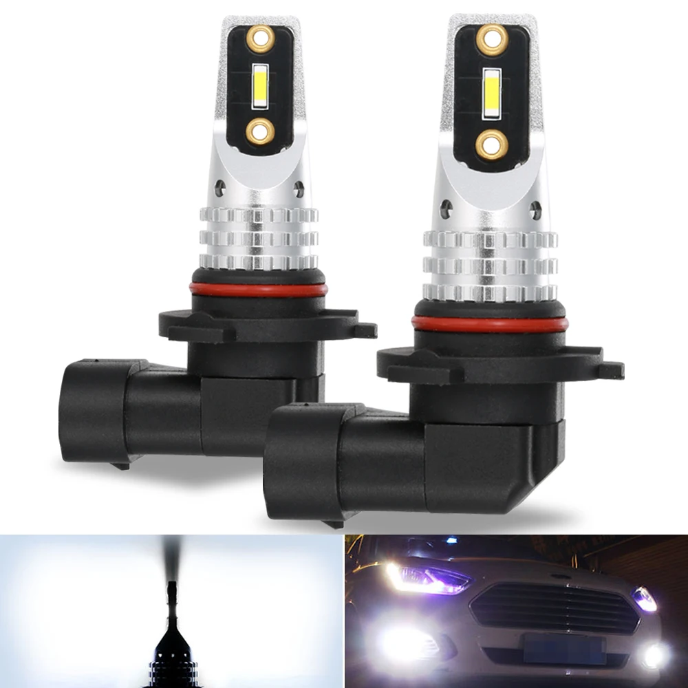 2x HB4 9006 HB3 9005 H11Led Противотуманные фары Лампа Белая Автомобильная ходовая лампа