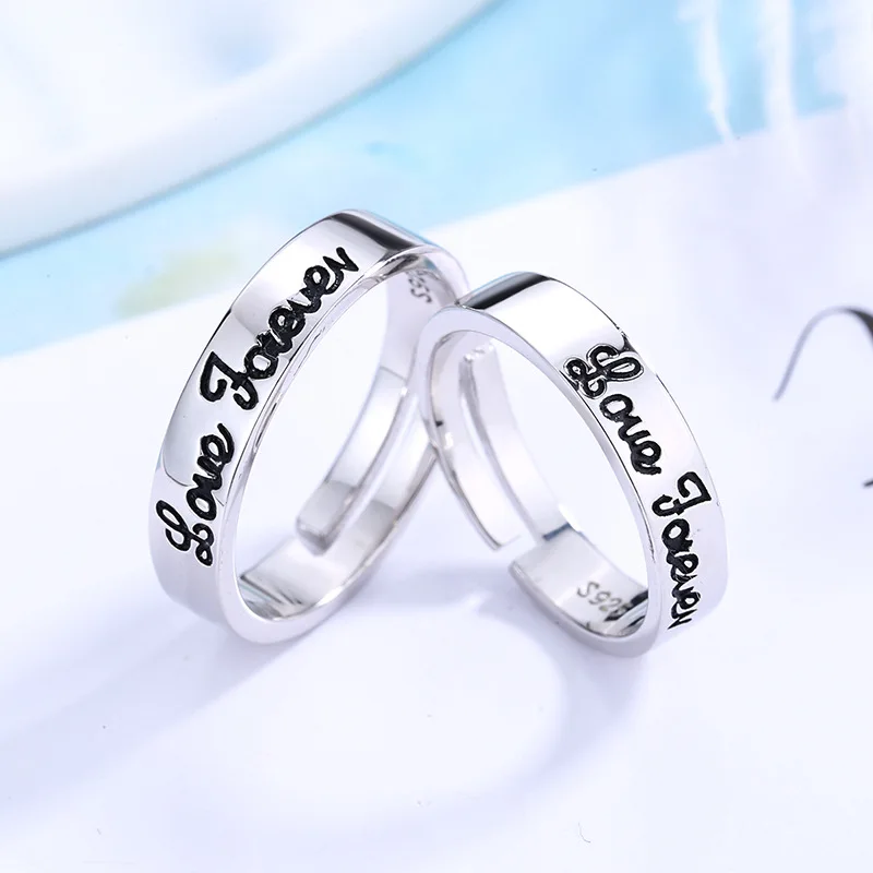 Обручальное кольцо S925 стерлингового серебра тренд с цирконием ювелирное изделие