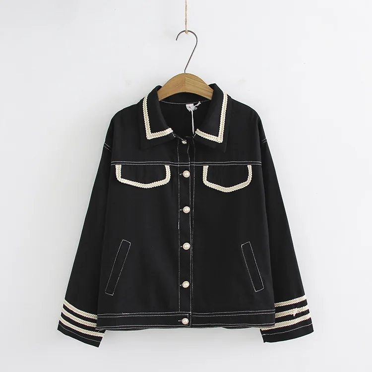 Повседневная джинсовая куртка размера плюс 2019 осенняя одежда модные свободные