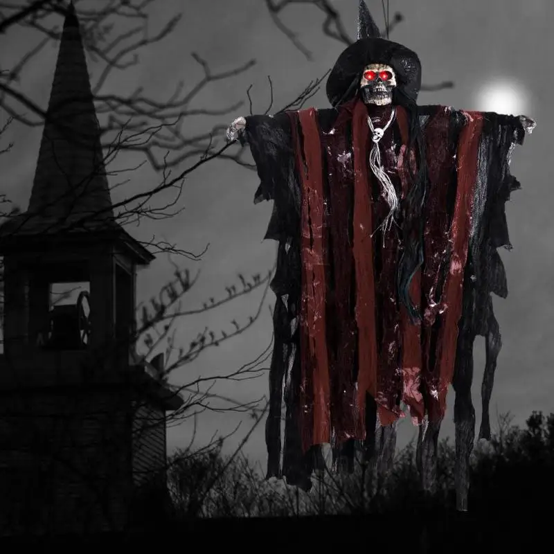 1 шт. Хэллоуин светящиеся ведьма фестиваль кулон Призрак вечерние бар ужас