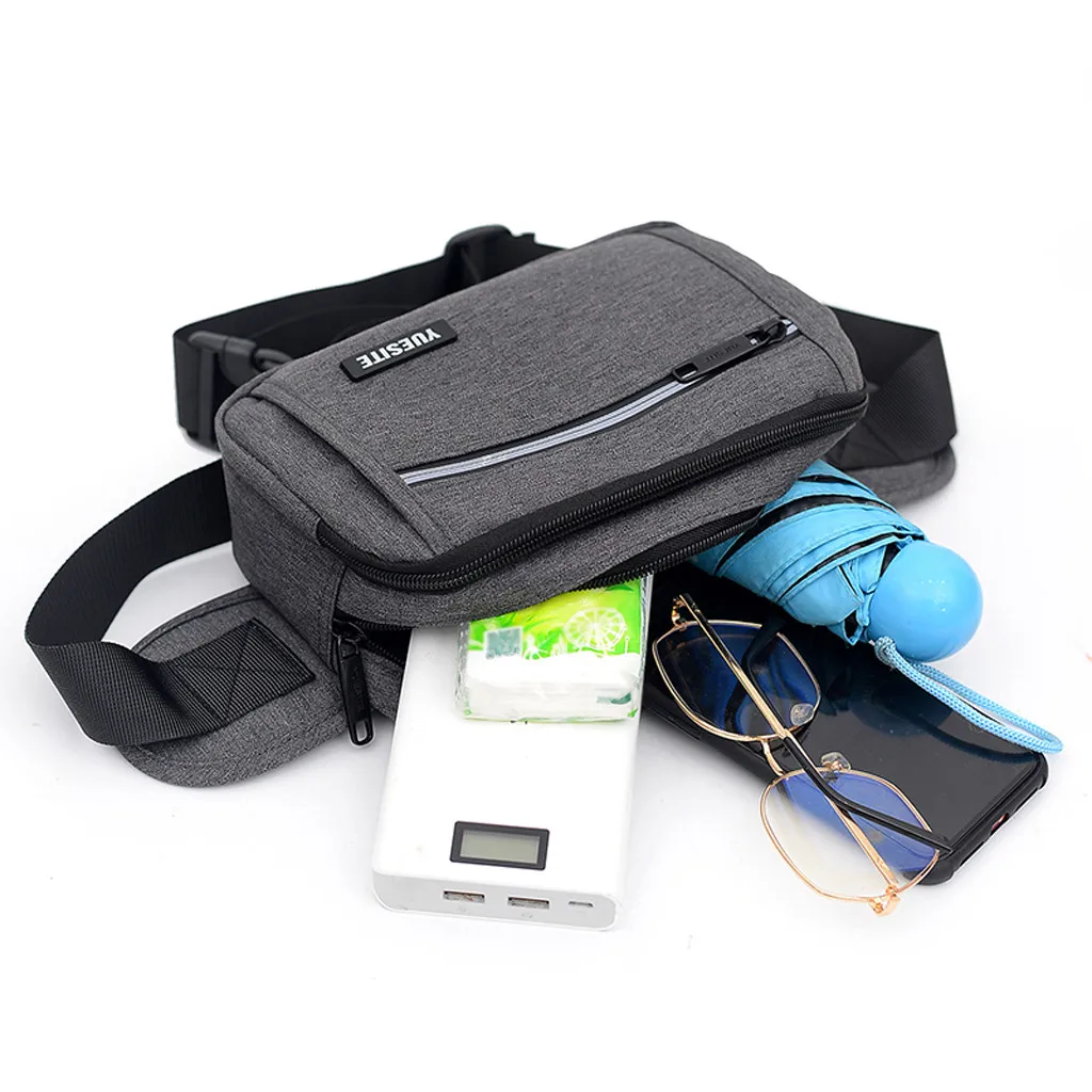 

Oxford Men Waist Bag New Casual Small Fanny Pack Male Waist Pack for Cell Phone and Credit Cards Travel Chest Bag