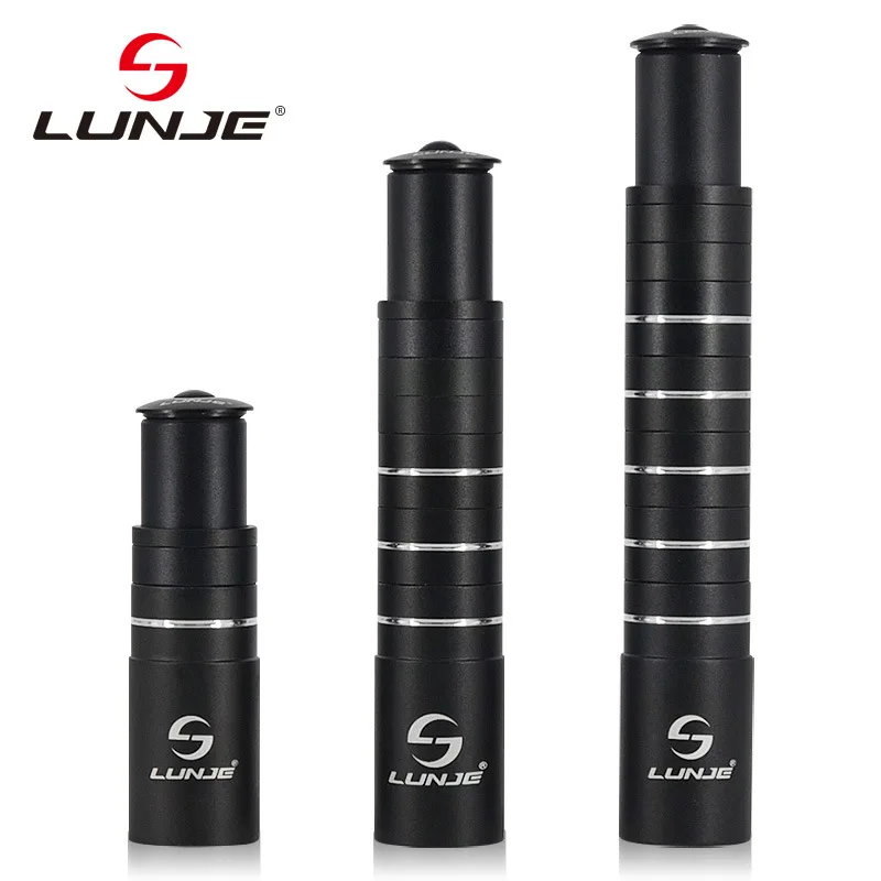 LUNJE 115/180/210mm MTB Mountain Bike Bicycle Stem Riser Handlebar Bicycle Riser Adapter Extender Bicycle Cycling Accessories
