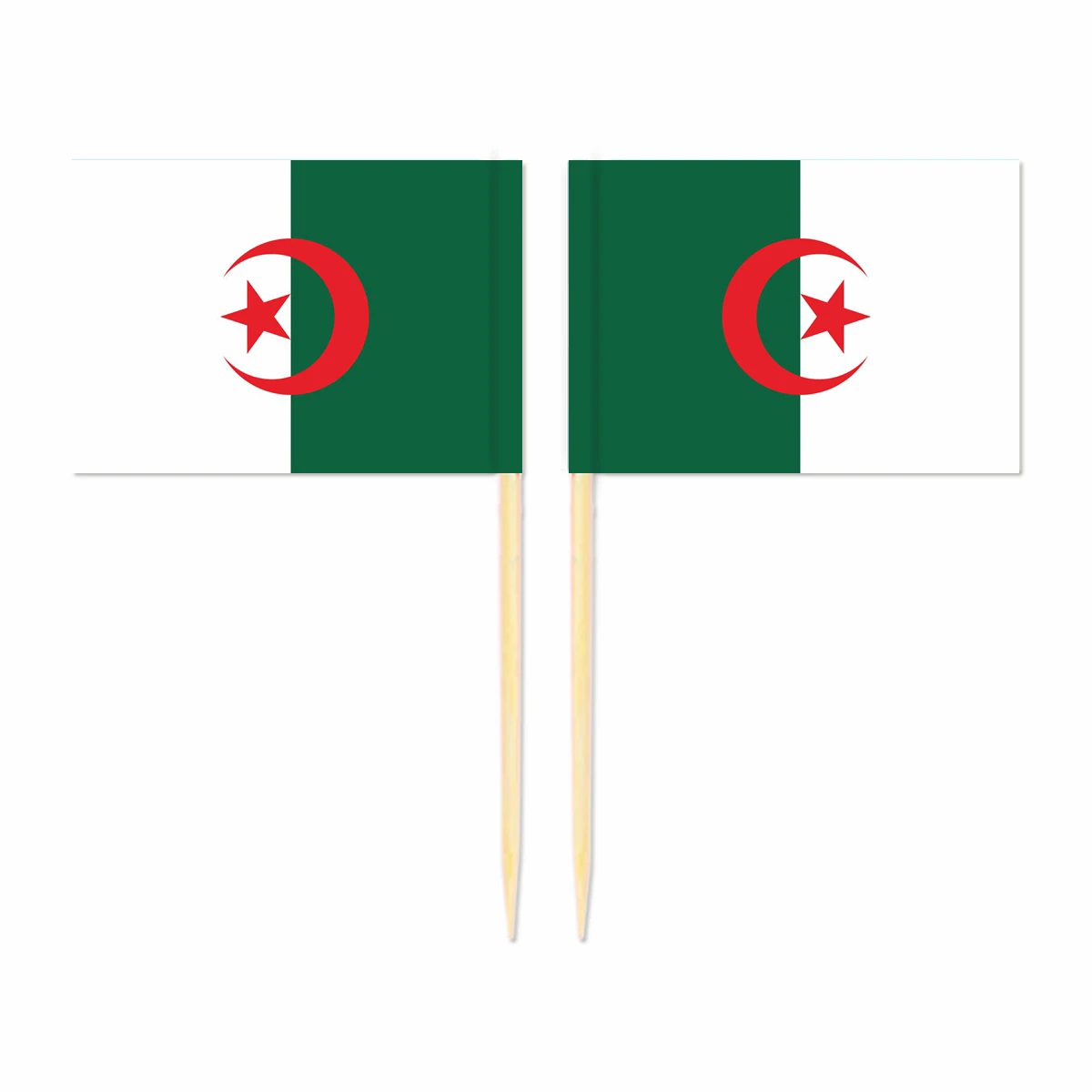 Флаг Алжира для зубочисток x см Топпер торта вечеринки кексов свадьбы детского
