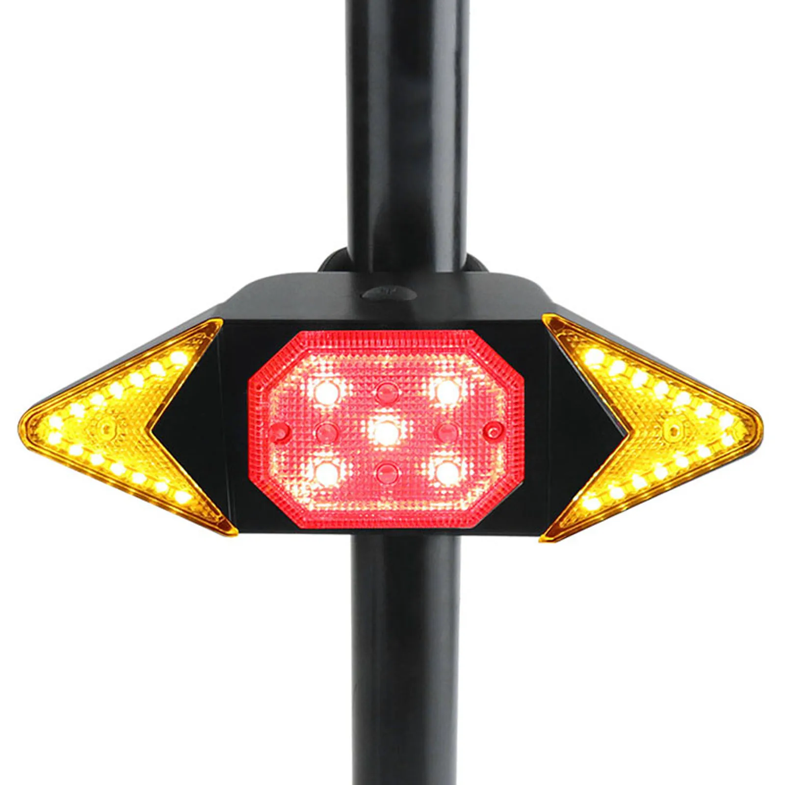 

Rechargeable LED Bike Rear Lamp Wireless Remote Control Cycling Taillight