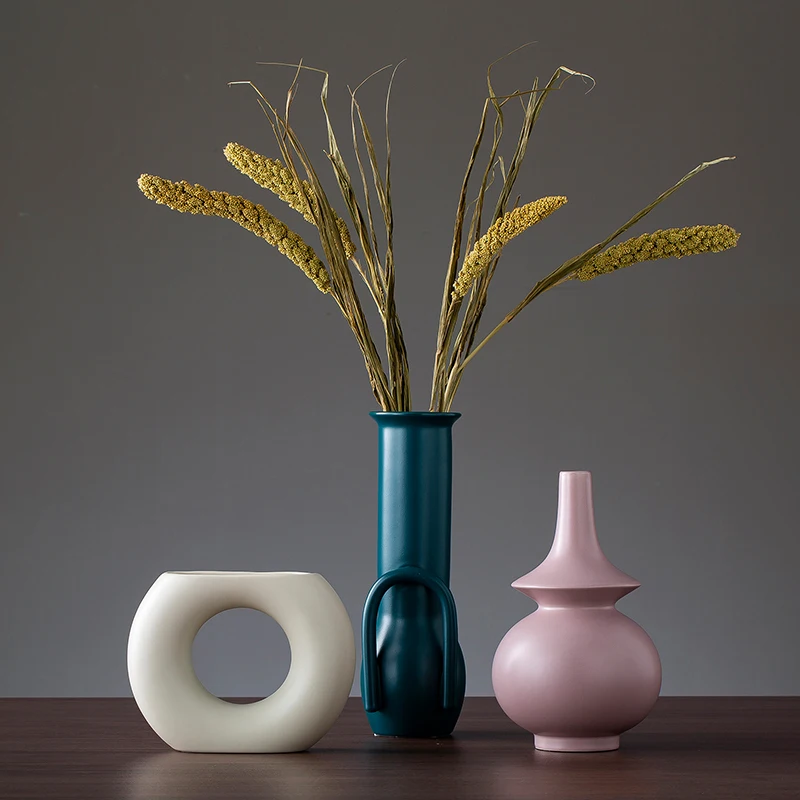 Strongwell Скандинавская Современная нестандартная Цветная Керамическая Ваза для