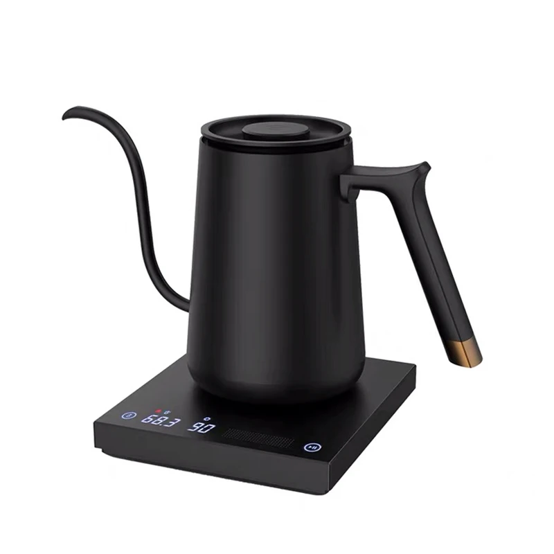 TIMEMORE-cafetera el&eacute;ctrica inteligente Fish con cuello de cisne, m&aacute;quina de caf&eacute; con control de temperatura variable, 600ml, 220V-4