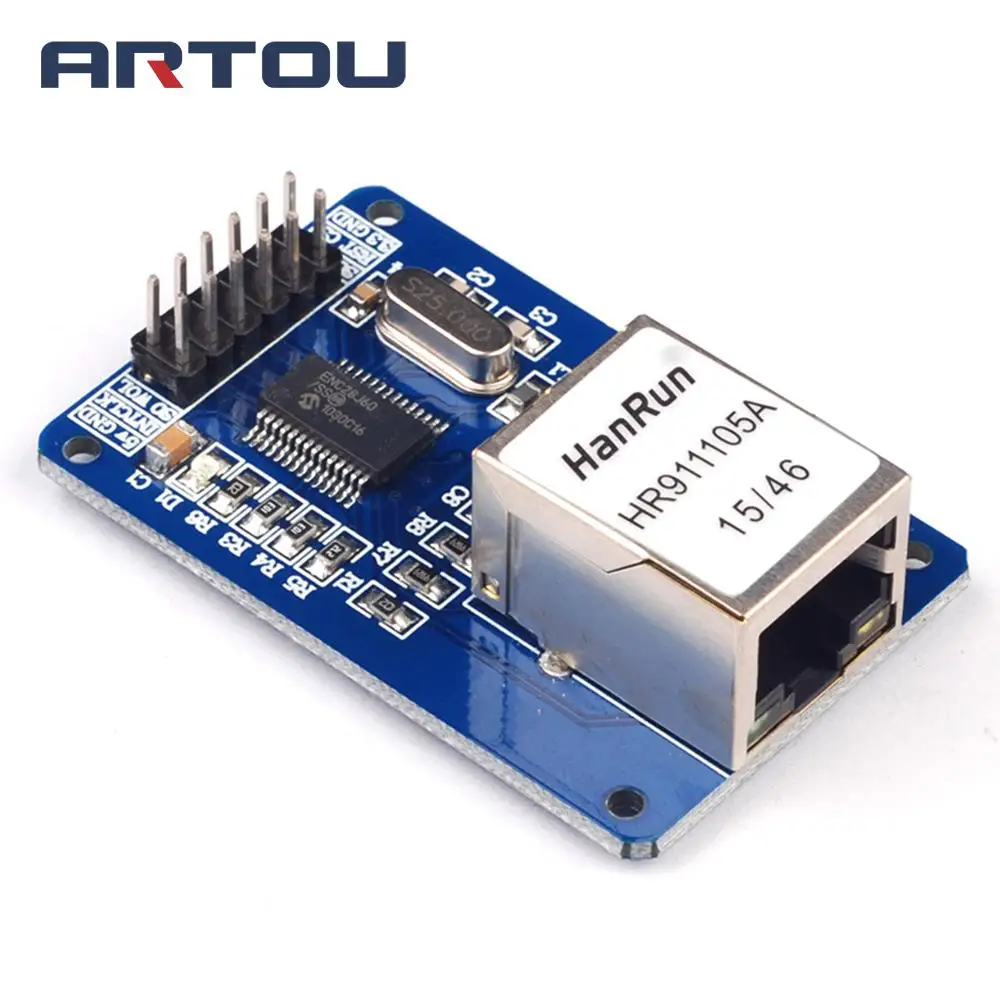Мини ENC28J60 Ethernet LAN сетевой модуль для arduino 51 AVR SPI PIC STM32 LPC MCU макетная плата