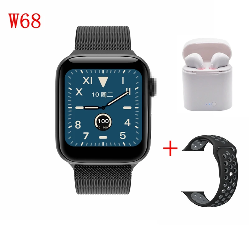 10 Часы 5 IWO 12 Pro Bluetooth Смарт часы W68 1:1 Смарт часы 44 мм чехол для Apple iOS Android телефон сердечного ритма PK IWO 11 lite P70 - Цвет: 10