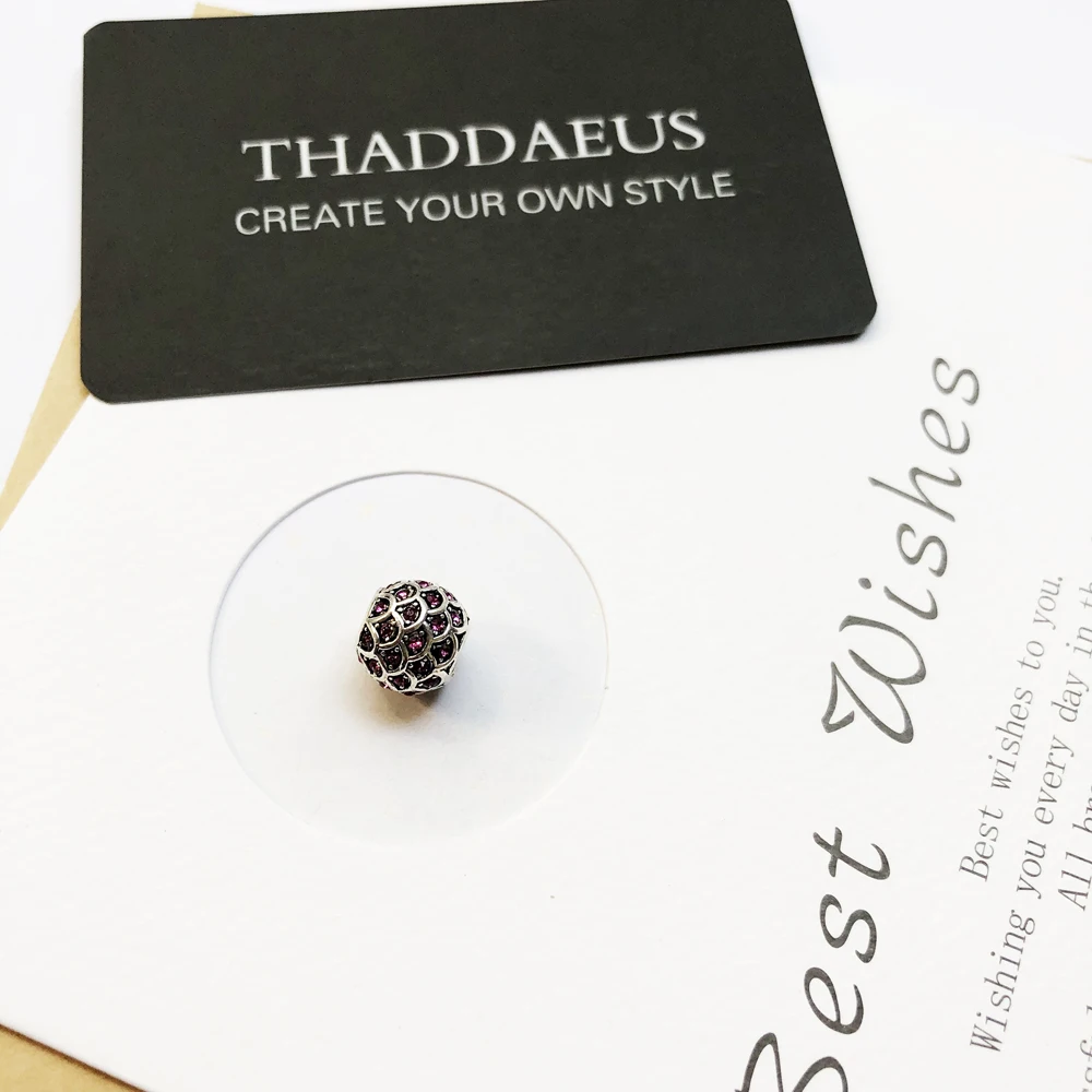 Бусины красная рыба серебро и стразы в виде бус подходящие браслет ожерелье из