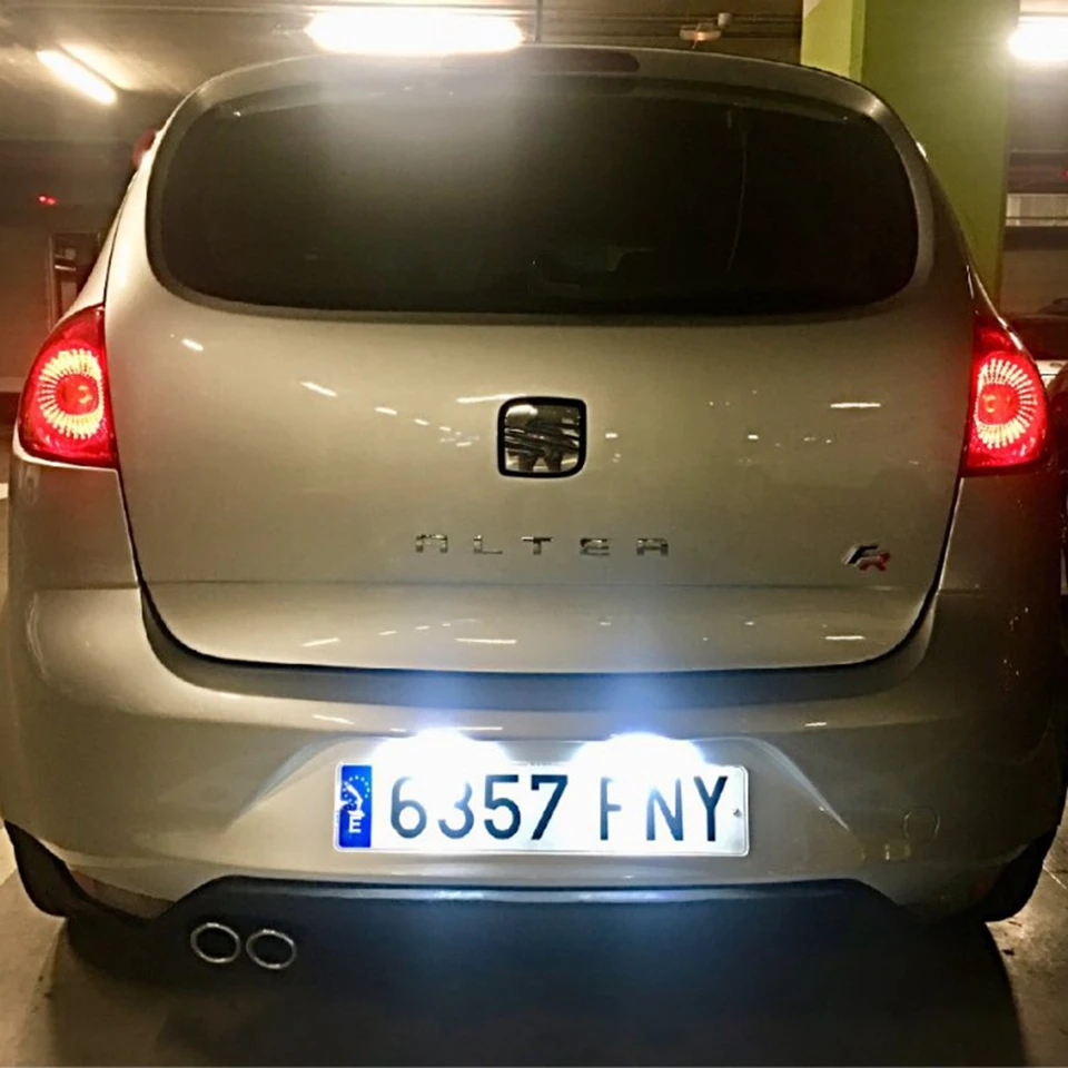 Лампа для номерного знака 12 В 18 светодиодов 7000K Seat Altea Arosa Facelift Cordoba Mk1 Mk2 (6L) Ibiza 6L Leon 1