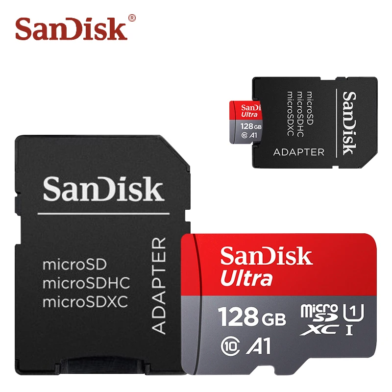100% оригинальная SanDisk карта памяти Micro SD 128 Гб 64 microsd tf 32 16 SDXC SDHC Cartao De Memoia флеш