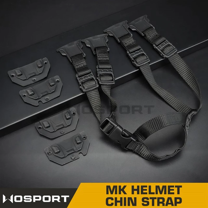 

WosporT Light Fast Tactical MK Helmet Belt Tactical Durable Props With Nylon Material